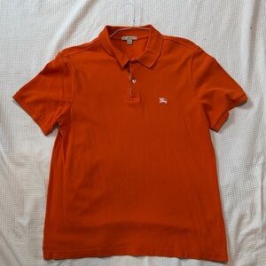 Burberry Vibrant Orange Polo Shirt